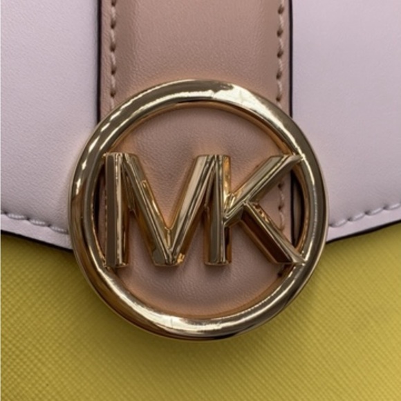 MICHAEL KORS Carmen Small Color-Block Phone Crossbody Bag Sunshine multi color - Picture 10 of 13